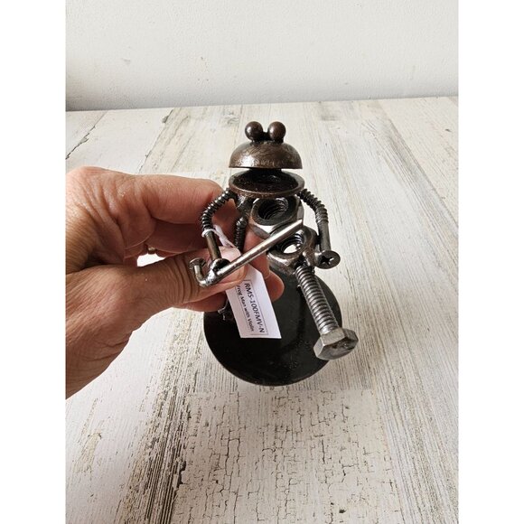 Kalifano frog violin band musical metal art bolts screw statue figurine unique m - Picture 7 of 8